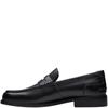 CLARKS MENS SLIP ON LOAFER - BLACK LEATHER
